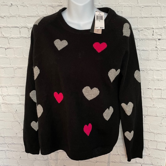 Philosophy nwt cashmere heart print sweater - Picture 4 of 9